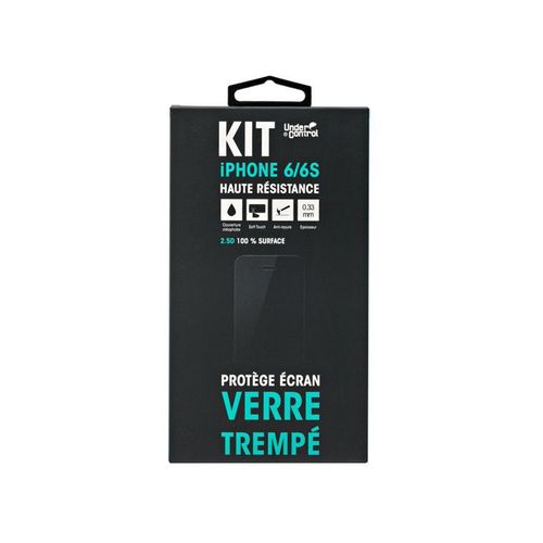 Kit Protège Écran Verre Trempé Iphone 6/6s