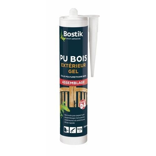 Colle à bois extérieur en gel - cartouche de 310 ml BOSTIK