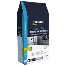 Joint carrelage - fin - poudre - sols et murs - gris - 1 kg BOSTIK