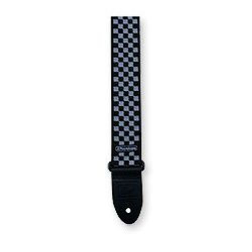Sangle Guitare B&w Check - Echiquier Noir Et Blanc - Dunlop D38-31bk