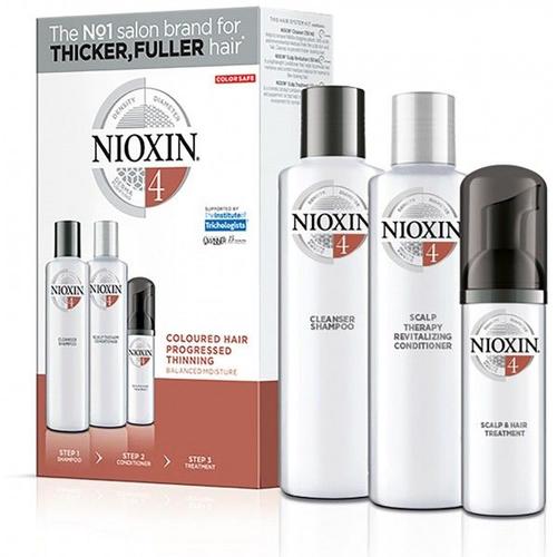 Kit Soin Nioxin N°4 Cheveux Colorés Visiblement Clairsemés Et Fins 