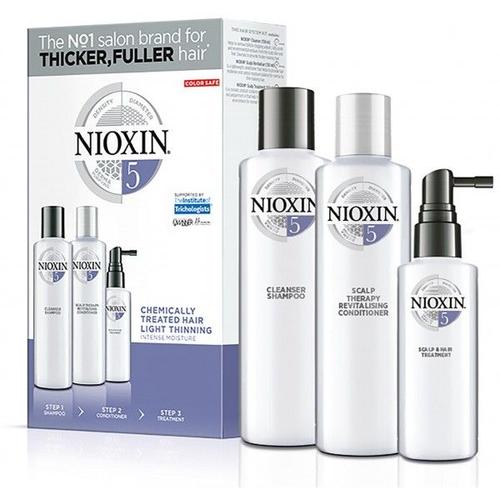 Kit Soin Nioxin N°5 Cheveux Normaux Clairsemés, Naturel Ou Sensibilsés 