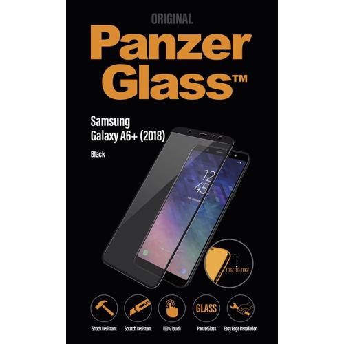 Panzerglass Pour Samsung Galaxy A6+ (2018), Noir; S'adapte Galaxy A6+ A605f