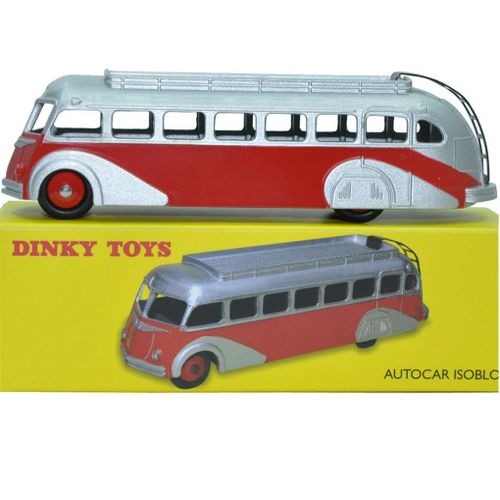 Dinky Toys 29e - Autocar Isobloc Bicolore Rouge-Atlas