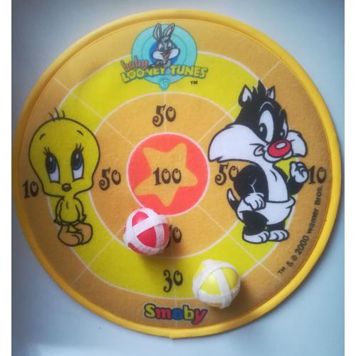 Cible Baby Looney Tunes Et 2 Balles Scratch Smoby
