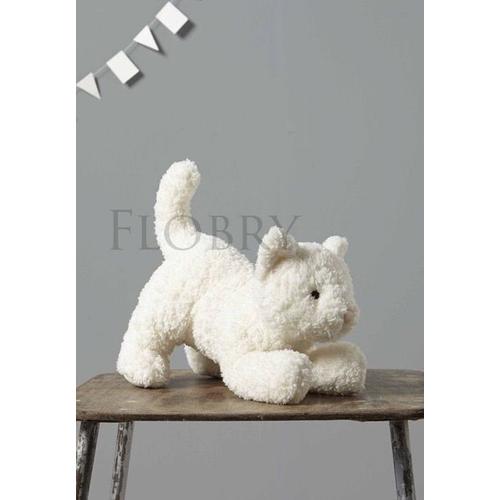 Doudou Peluche Chat Beige Blanc Cyrillus Chaton Jouet Bebe