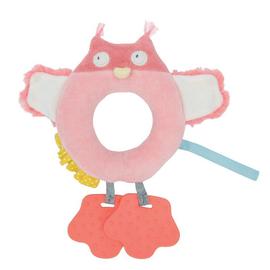 DOUDOU PLAT SOURIS ROSE GRIS MADEMOISELLE ET RIBAMBELLE MOULIN ROTY NEUF 17 