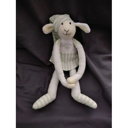 Doudou Luminou Mouton Vert Raye