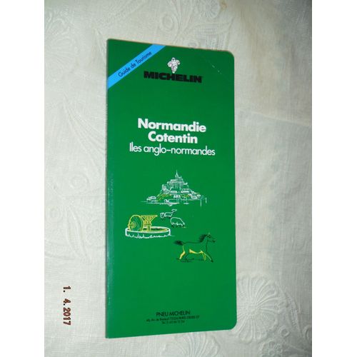 Normandie Cotentin Iles Anglo Normandes Guide De Tourisme Michelin Avec Carte Detaillee Rakuten