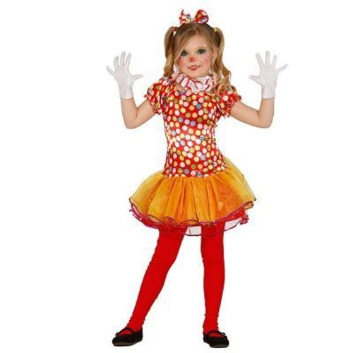 Déguisement Clown Multicolore Avec Tutu Fille 10 À 12 Ans