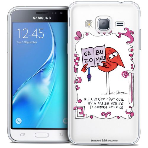 Caseink - Caseink Coque Housse Etui Pour Samsung Galaxy J3 2016 (J320) [Licence Officielle Collector Les Shadoks® Design La Vérité - Souple - Ultra Fin - Imprimé En France]