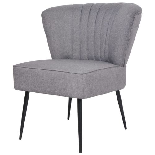 Chaise De Cocktail Gris Clair Tissu
