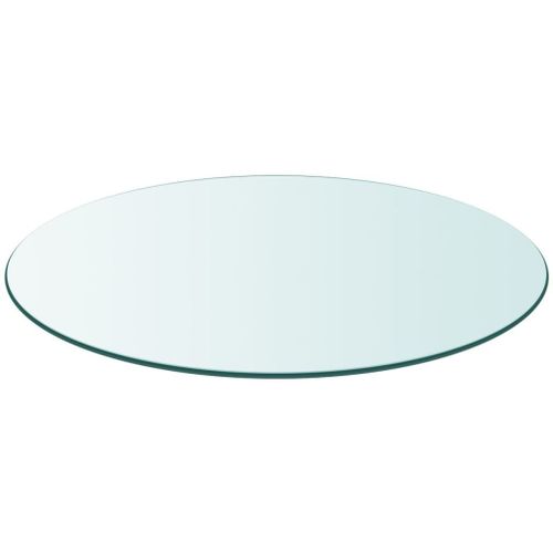 Dessus De Table Ronde En Verre Trempé 800 Mm