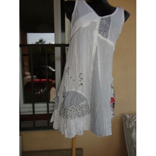 Robe Cache-Cache Coton 36 Multicolore