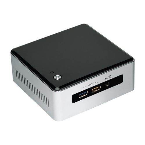 Intel Next Unit of Computing Kit NUC5i5RYH - Barebone - mini PC - 1 x Core i5 5250U / 1.6 GHz - HD Graphics 6000 - GigE - LAN sans fil: Bluetooth 4.0, 802.11a/b/g/n/ac