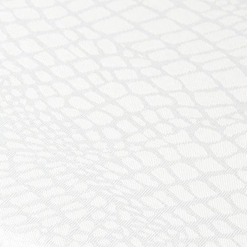 Nappe ovale 180x240 cm Jacquard 100% polyester LOUNGE blanc