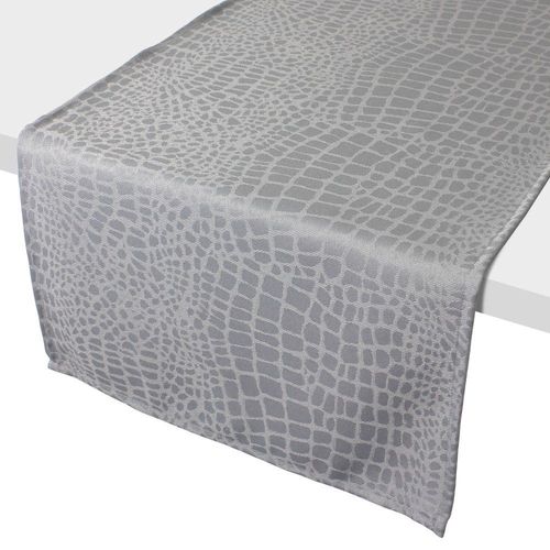 Chemin De Table 45x150 Cm Jacquard 100% Polyester Lounge Perle