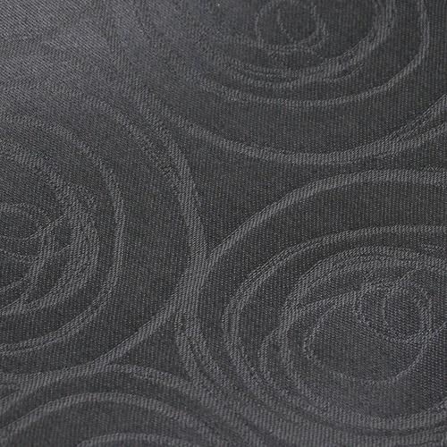 Nappe Ovale 180x240 Cm Jacquard Coton Spirale Anthracite à Prix