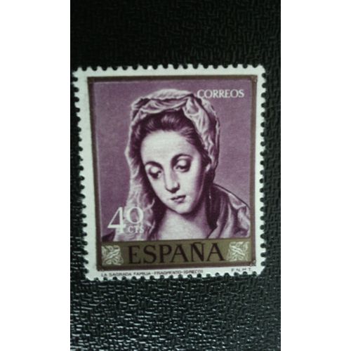 Timbre Espagne Yt 1008 Peintres - El Greco 1961