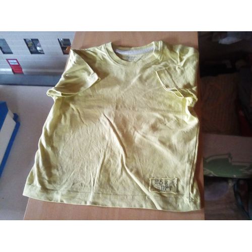 T-Shirt Garçon Mc 24 Mois Jaune