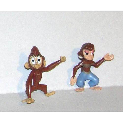 Abu Le Petit Sapajou Ami D'aladdin Et Sa Copine Mattel Disney 5,5cm