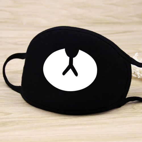 Chat Ours Masque Zip Bouche Nez Visage Anti Poussière Protection Style Asiatique Japonais Coréen Harajuku Rock Punk Grunge - Haute Qualité