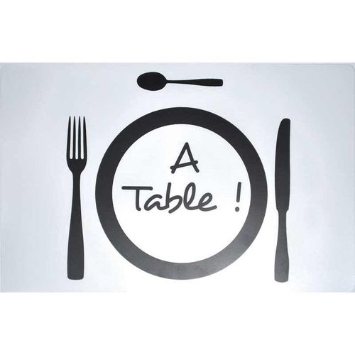 Set De Table "A Table !" 28x44cm Transparent