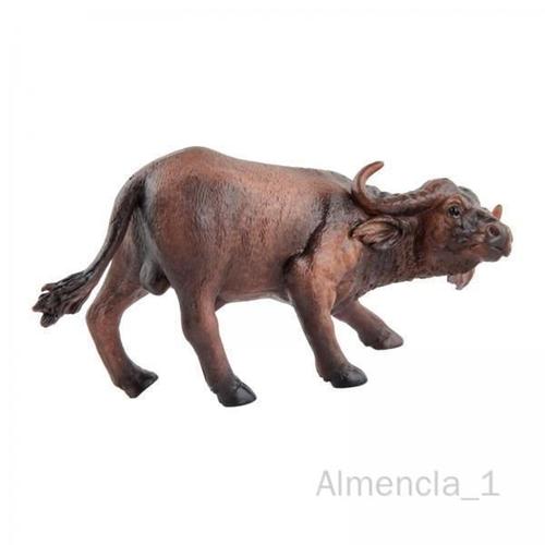 2 Modèles De Buffles Animaux Figurines D'animaux De Pour Diorama De Table De Sable D'ornement De Bureau