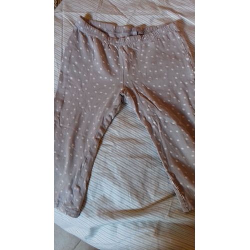 Legging 3 Suisses Mi Long Coton 8 Ans Beige