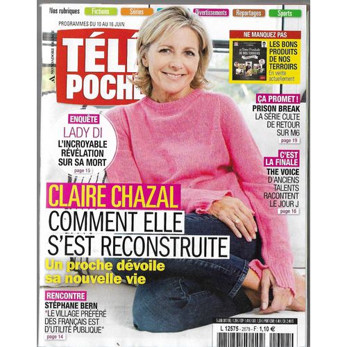 Télé Poche 2678 Claire Chazal Stephane Bern Prison Break The Voice