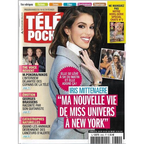 Télé Poche 2662 Iris Mittenaere M;Pokoras Georges Brassens