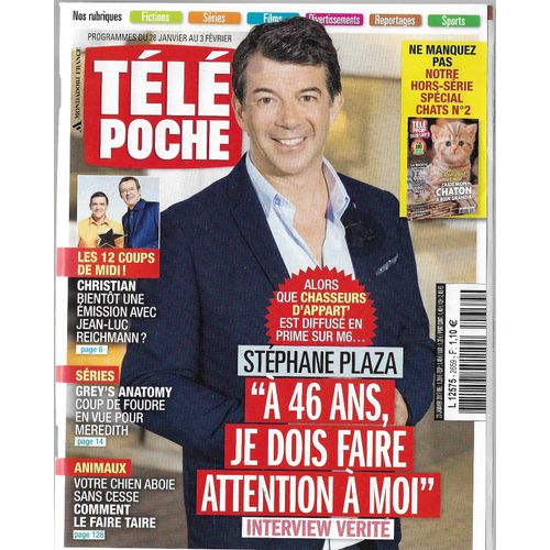 Télé Poche 2659 Stephane Plaza Reichmann Greys Anatomy Chien
