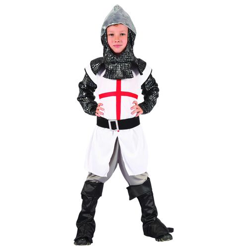 Déguisement Chevalier À La Croix Garçon - Taille: M 7-9 Ans (120-130 Cm)