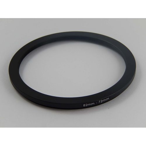 vhbw Bague d'adaptation de filtre Step-Down de 82 mm vers 72 mm pour objectif d'appareil photo - Réducteur, métal, noir
