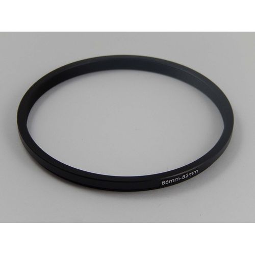 vhbw Bague d'adaptation de filtre Step-Down de 86 mm vers 82 mm pour objectif d'appareil photo - Réducteur, métal, noir