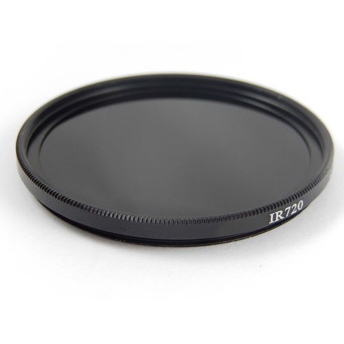 vhbw Filtre infrarouge universel 720nm pour compatible avec objectifs d'appareils photos de filetage 40,5mm - Filtre IR circulaire, noir