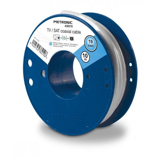 Câble coaxial blanc Metronic - Longueur 10 m