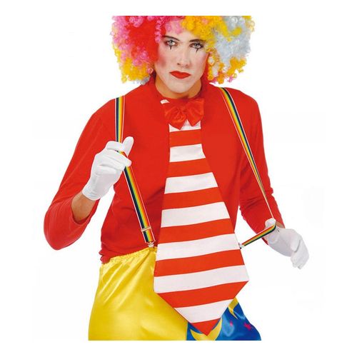Bretelles De Clown Multicolores (Taille Unique)