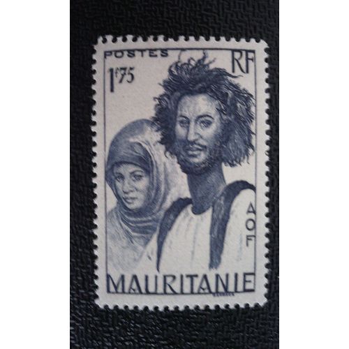 Timbre Mauritanie Yt 89 Couple Maure 1938