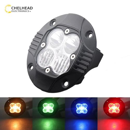 2 Lampes - Lampe De Travail Led 40w 4000lm Pour Véhicule Tout Terrain 4x4 Conduite De Véhicule 12v 24v Camion Lumières De Travail Led Faisceau Combiné Blanc