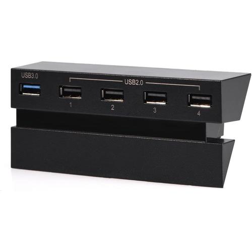 Hub USB, Adaptateur de hub USB Portable à 5 Ports avec 1x USB 3.0 + 4X USB 2.0 à Extension Haute Vitesse Multi connecteur répartiteur de hub USB pour Sony Playstation 4 pour Console de Jeu PS4