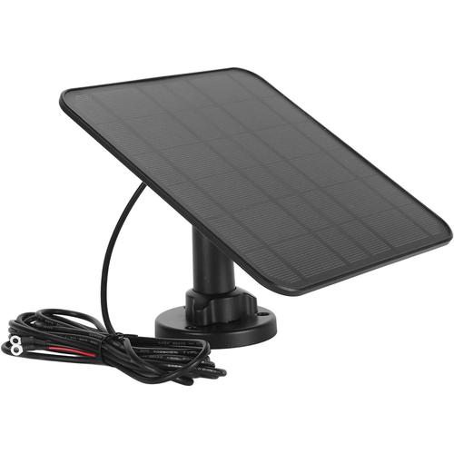 Panneau Solaire pour Sonnette GoogleNest, Chargeur de Panneau Solaire 12 W IP66 étanche, Support Réglable à 360° et Câble de Charge de 3 M, Compatible avec Eufy Doorbell 2K,