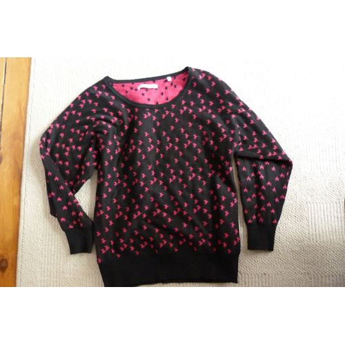 Pull Etoiles Emonite 12 Ans Noir &amp Rose