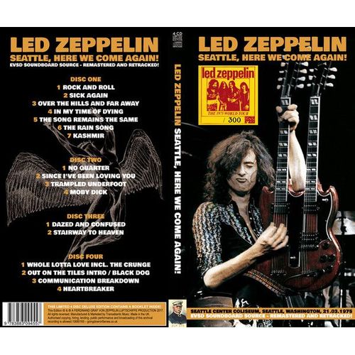 4cd Long Box - Seattle, Here We Come Again (1975 Soundboard)