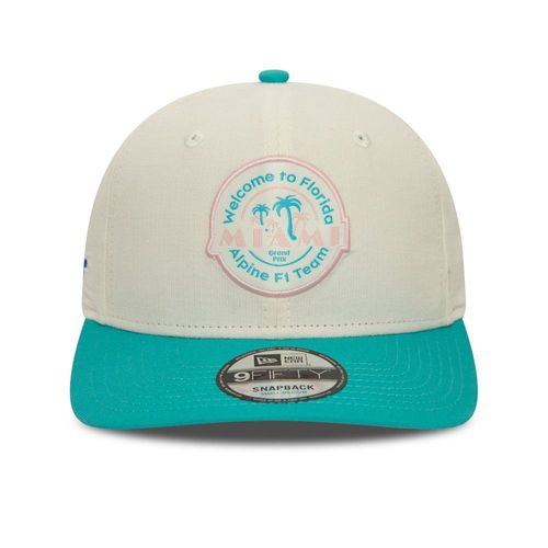 Casquette Alpine F1 New Era 9fifty Pre Curve Special Edition Miami Gp Blanc Vert