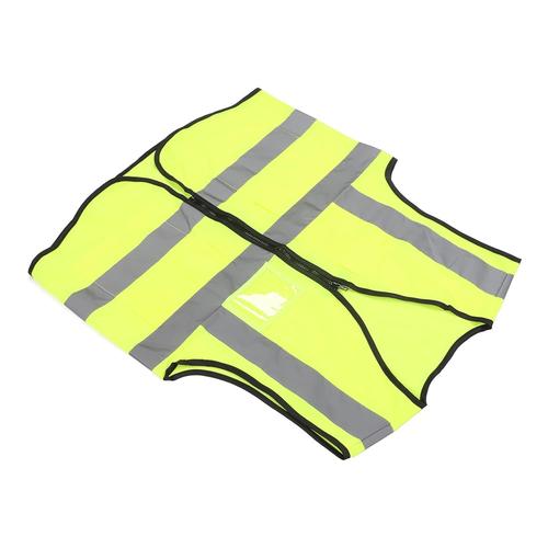 Gilet De Sécurité, Gilet Réfléchissant Pour Femmes Et Hommes, Vêtements De Travail En Polyester Haute Visibilité Avec Poche Jaune Pour Travailleur Ingénieur, Coureur De Cyclisme,