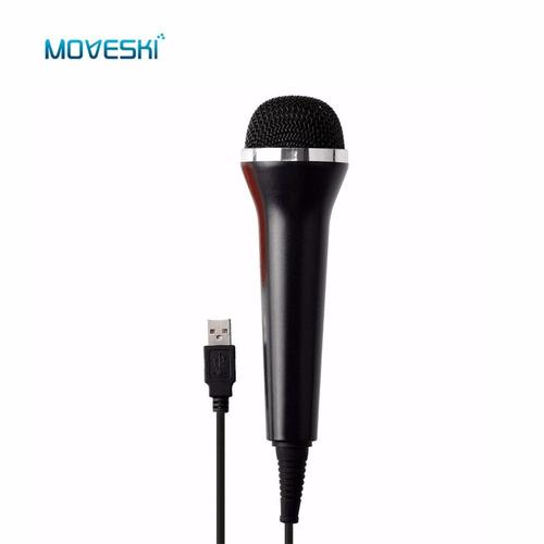 Moveski Universel USB Microphone Filaire Contrôleur pour PS4 Pro Mince PS3 Xbox One S Xbox 360 Wii PC RockBand Guitare Hero Karaoké