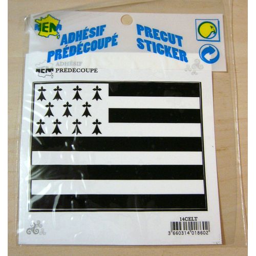 Autocollant Drapeau Breton