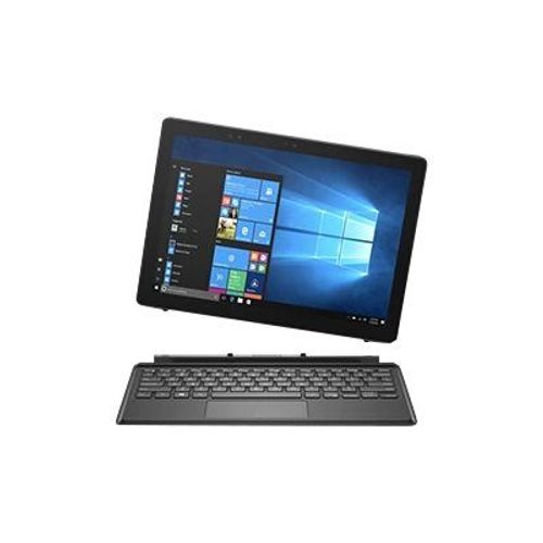 Dell Travel Keyboard - Clavier - avec pavé tactile - rétroéclairé - station d'accueil - AZERTY - Français - gris, noir - pour Latitude 5285 2-in-1, 5290 2-in-1