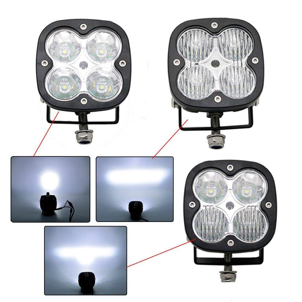 1 Combo Avec Couvercle - Projecteur Led Carr De 2 Pouces, 4... - 3